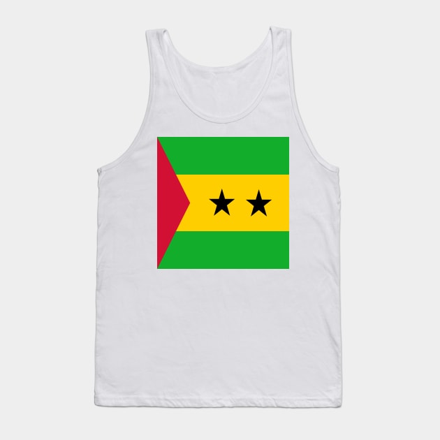 Sao Tome and Principe flag Tank Top by flag for all